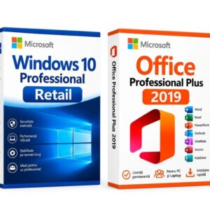 Windows 10 Professional Retail și Office Professional Plus 2019